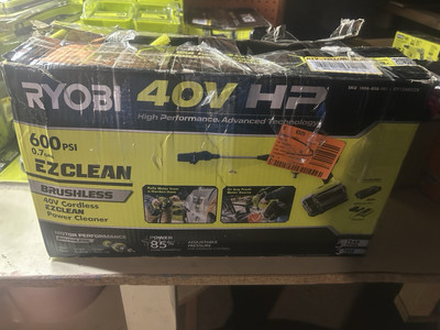 #ad Ryobi 40V 600 PSI Brushless EZClean Power Washer Kit RY124052k $74.99