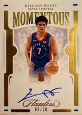 2020 Panini Flawless Autograph /10 Killian Hayes RC #MOM-KHA Detroit Pistons