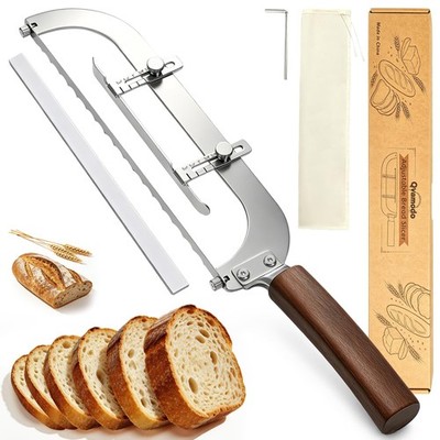 Upgraded Bread Knife for Homemade Bread, 6 Adjustable Thickness Bread Slicer,...