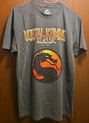 Original Mortal Kombat Klassic T Shirt Charcoal Size XL NWT 