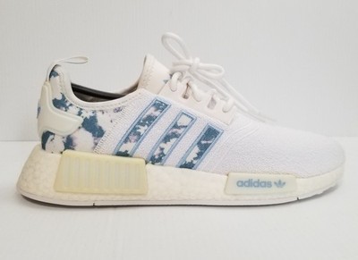 Adidas NMD R1 Running Shoe GV8278 Original Boost Cloud White Floral Women Size 7