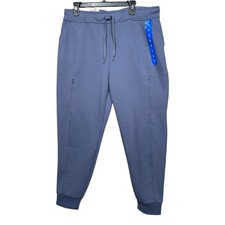 32 Degrees Heat Jogger Pants Womens Size L Blue Drawstring Stretch High Rise NEW