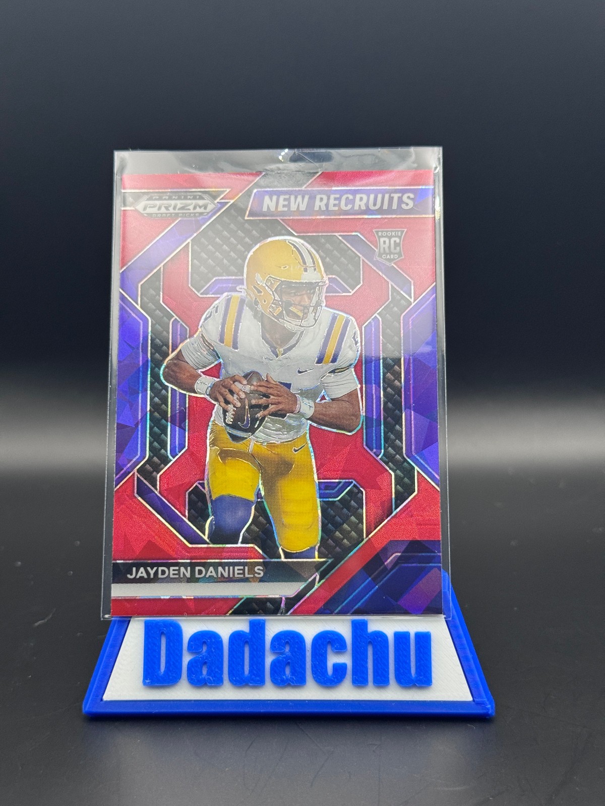 2024 Prizm Draft Picks Jayden Daniels New Recruits Red Cracked Ice RC #NR-JDS