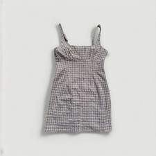 BDG Plaid Mini Dress Adjustable Strap Sz Medium Urban Outfitters