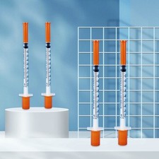 10-80pcs 1ml Feeding Device 30 Gauge Manual Push Syringe Lab Dispensing Supplies