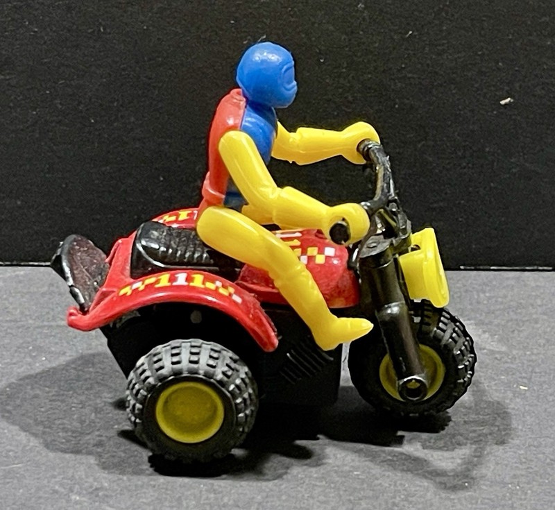 Vintage 1980’s Zee Toy Grippers Honda 250 Trike Or Koni 250 3 Wheeler ATV Toy