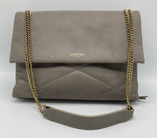 LANVIN Medium Sugar Quilted Lambskin Leather ...