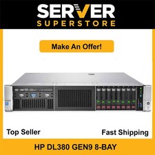 HP ProLiant DL380 G9 Server 2x E5-2620 V4 16 Cores P440ar 32GB RAM 8x 2TB SAS