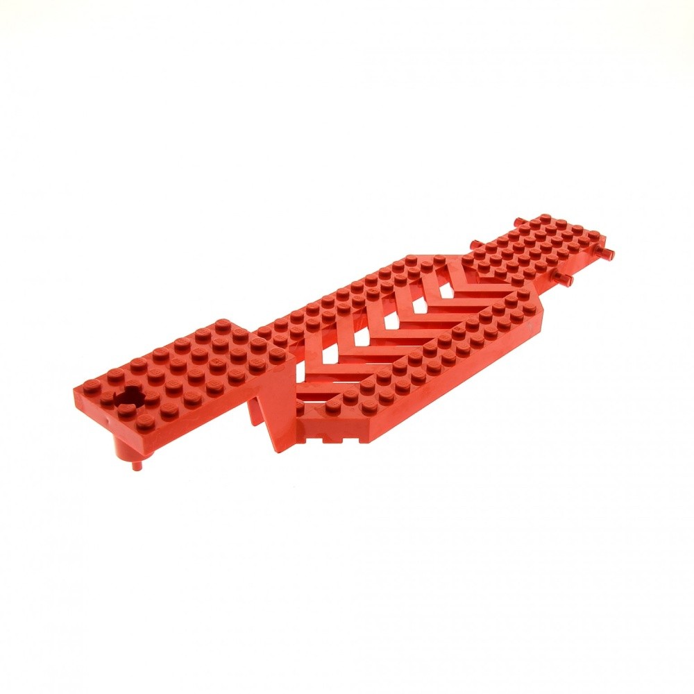 1X Lego Truck Trailer 8X30X3 Red Chassis Low Loader Base 30620