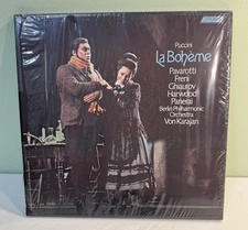 PUCCINI "LA BOHEME" 2 LP Box Set London OSA-1299 Parvarotti 1973 SEALED READ