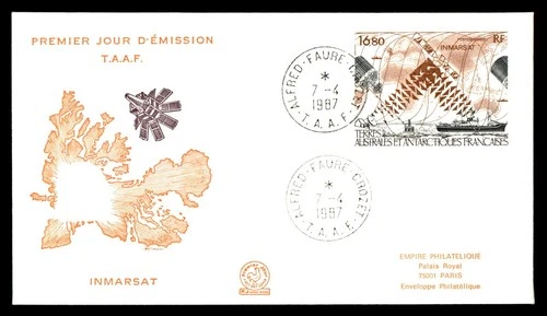 Mayfairstamps French Antarctic Territory 1987 IMARSAT Ship Satellite First Day C