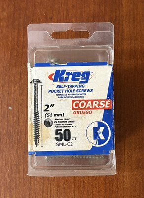 Kreg Self-Tapping Pocket Hole Screws 2  SML-C2 Coarse Thread