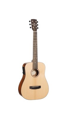 Cort EARTHGO-OP Earth Go HyVibe H2 Acoustic Electric Guitar Open Pore Natural...