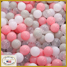 Thenese Ball Pit Balls for Kids, 100 pcs 2.15" Crush-Proof, Soft Plastic, Multic