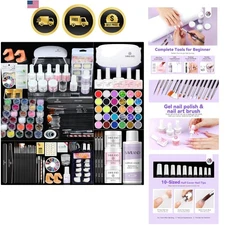 Acrylic Nail Kit for Beginners with Complete Nail Art Supplies Home Salon Easy