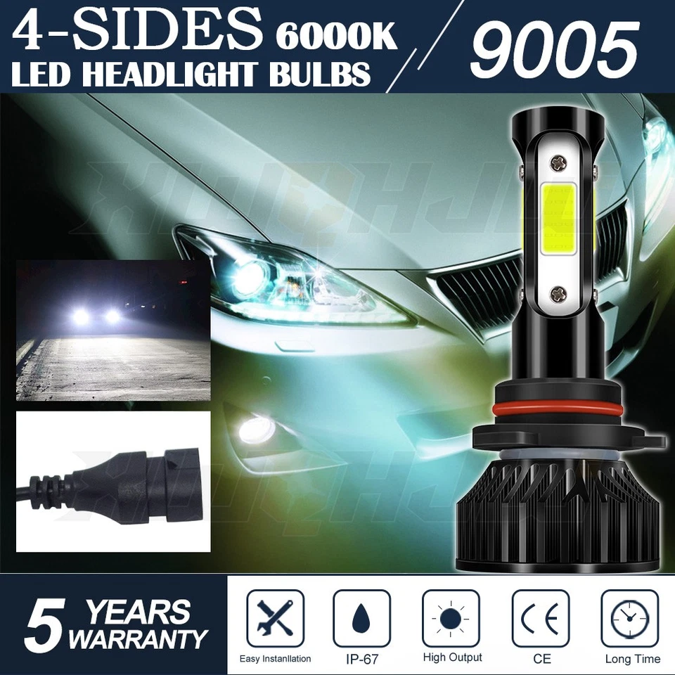 ⭐Para Chevrolet K1500 K2500 K3500 1990-1998 Faro LED Blanco + Bombillas Antiniebla Foto 2 de 4