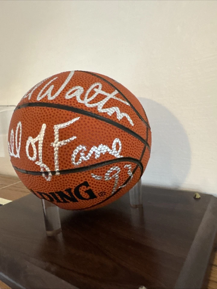 Baloncesto NBA Mini Spalding autografiado firmado por Bill Walton Foto 4 de 4