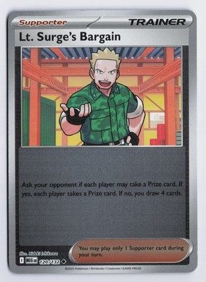 Lt. Surge's Bargain - MEG #120/132 ME01: Mega Evolution Reverse Holofoil NM