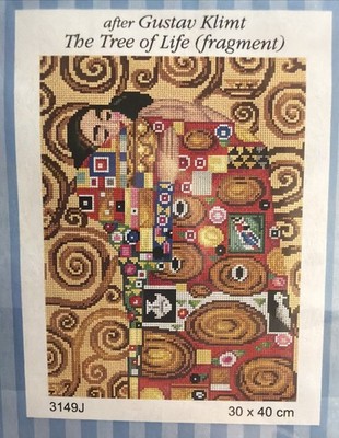 Printed needlepoint tapestry gobelin  kilmt life Orchidea 30x40 cm