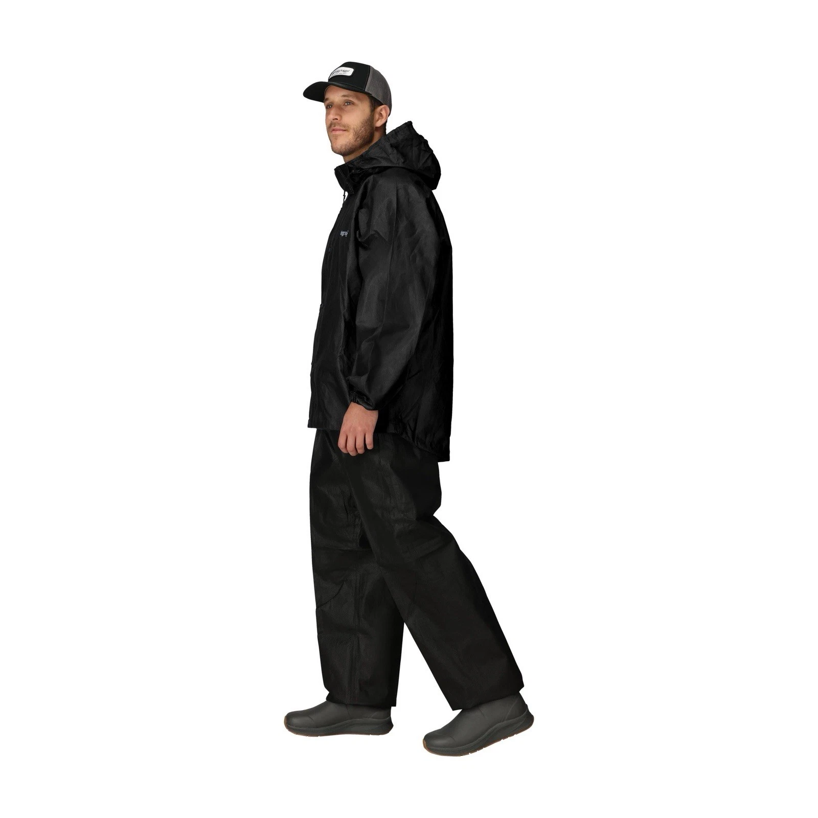 FROGG TOGGS Men's Classic All-Sport Waterproof Rain Suit- Size Small Black - product detail image 3