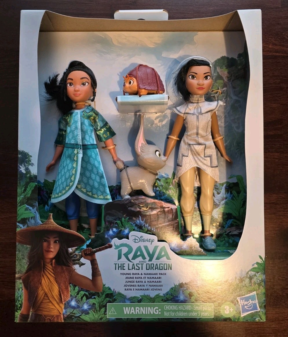 Disney Raya and The Last Dragon Young Raya and Namaari Fashion Dolls Pack NEW