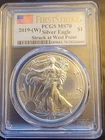 2019-W American Eagle MS-70 PCGS West Point Bullion Vtg-0.999 Silver 1 Oz Coin