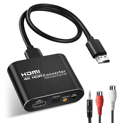 HDMI Audio Extractor 4K 60Hz Optik Toslink SPDIF 3,5mm AUX