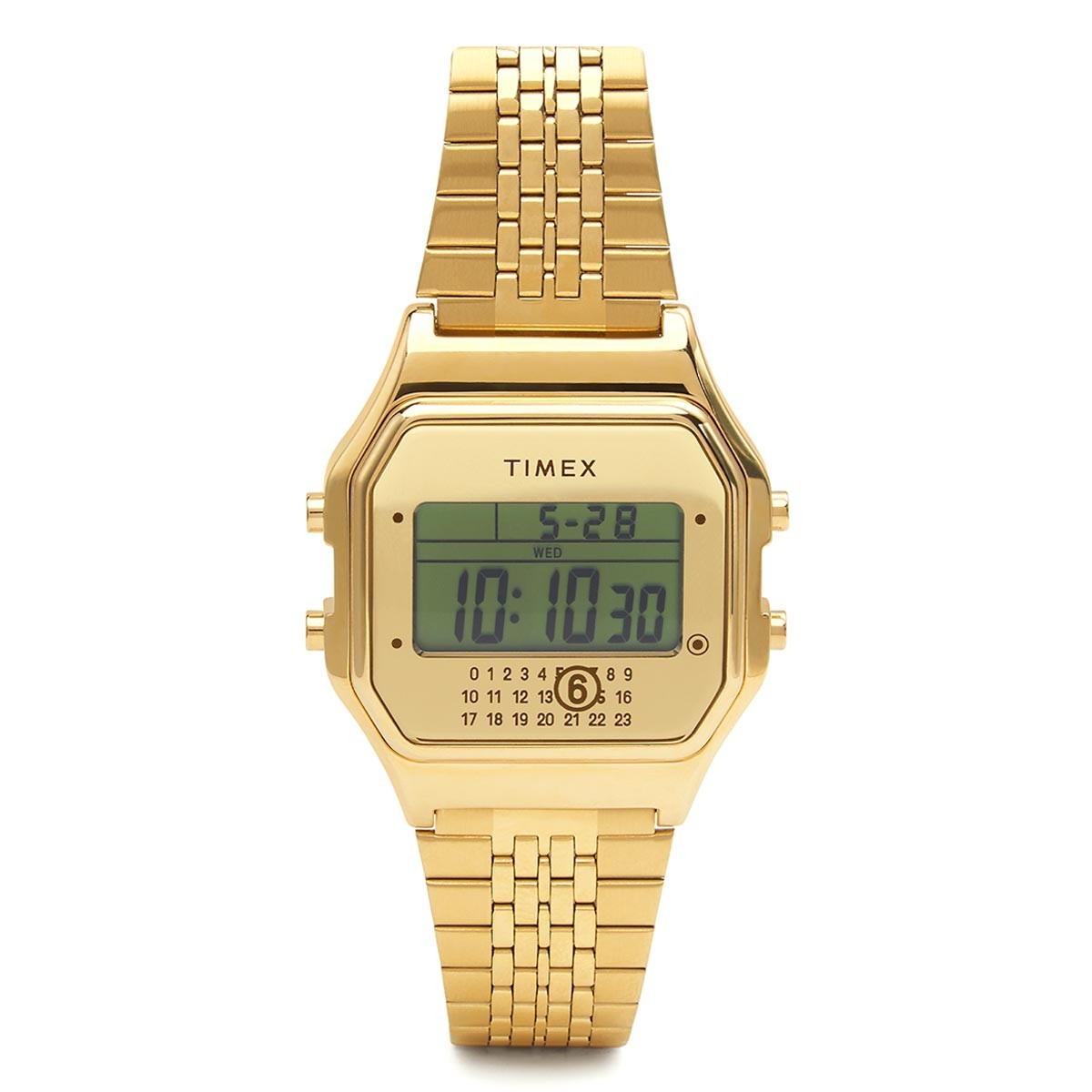 Timex x MM6 Maison Margiela Limited Edition Gold Watch & Bracelet Set TWG067500