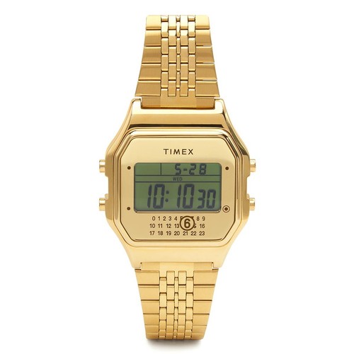 Timex x MM6 Maison Margiela Limited Edition Gold Watch & Bracelet Set TWG067500