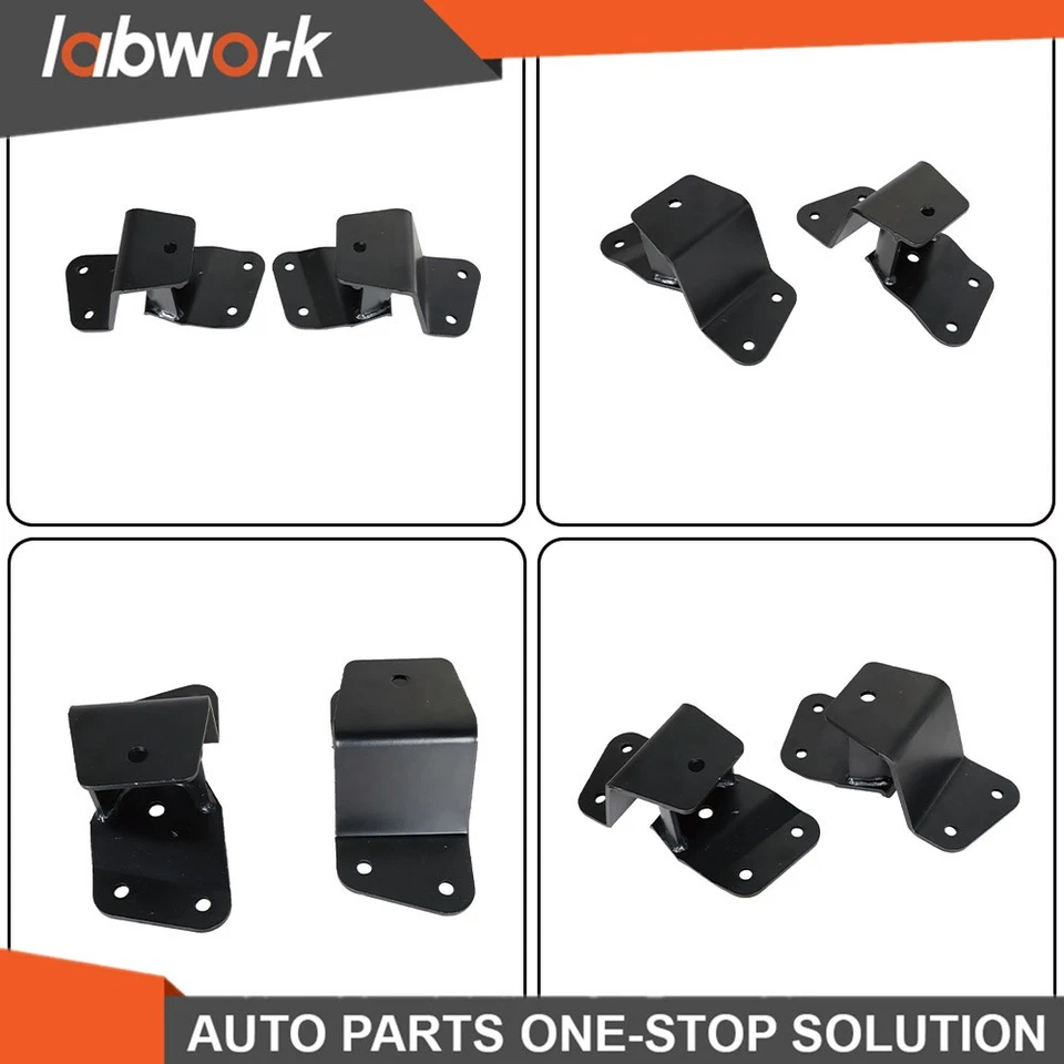 Grilletes y perchas de descenso de 4" para Chevy GMC C1500 1988-1998 Labwork Foto 4 de 4