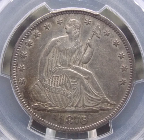 New Listing1876 "P" Seated Liberty Half Dollar 50c PCGS AU50 #794 About Unc ECC&C, Inc.