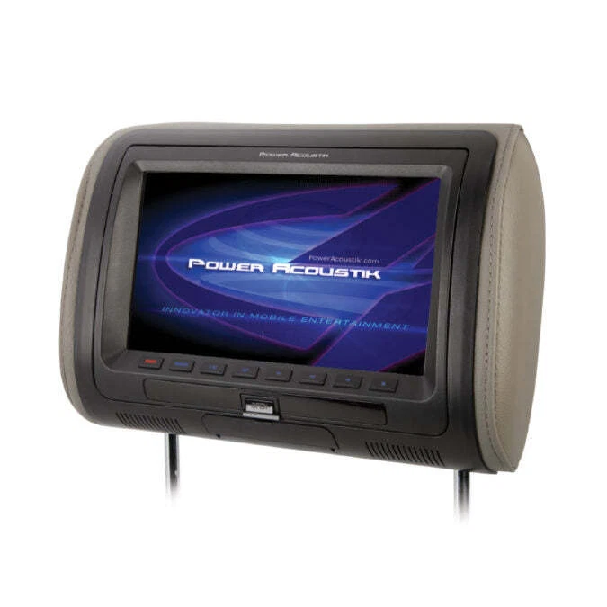 Power Acoustik HDVD-71CC Universal Replacement Headrest w/ DVD Player & 7” LCD - Image 3 of 4