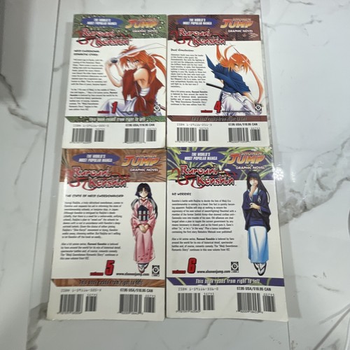 Rurouni Kenshin Manga Lot 1 4 5 6 Single Volumes - Picture 2 of 5