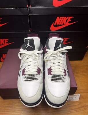 Size 13 - Jordan 4 Retro x Paris Saint-Germain Bordeaux 2020 