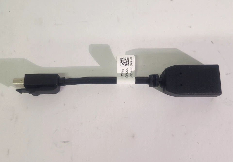 Lote de 100 adaptadores Dell DisplayPort a Mini DisplayPort DP/N 00FKKK Foto 4 de 4