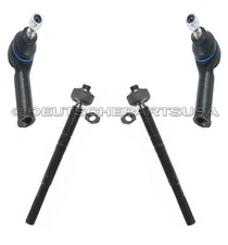 Front Tie Rod Rods INNER + OUTER LEFT + RIGHT for Jaguar X-Type C2S12013 SET 4