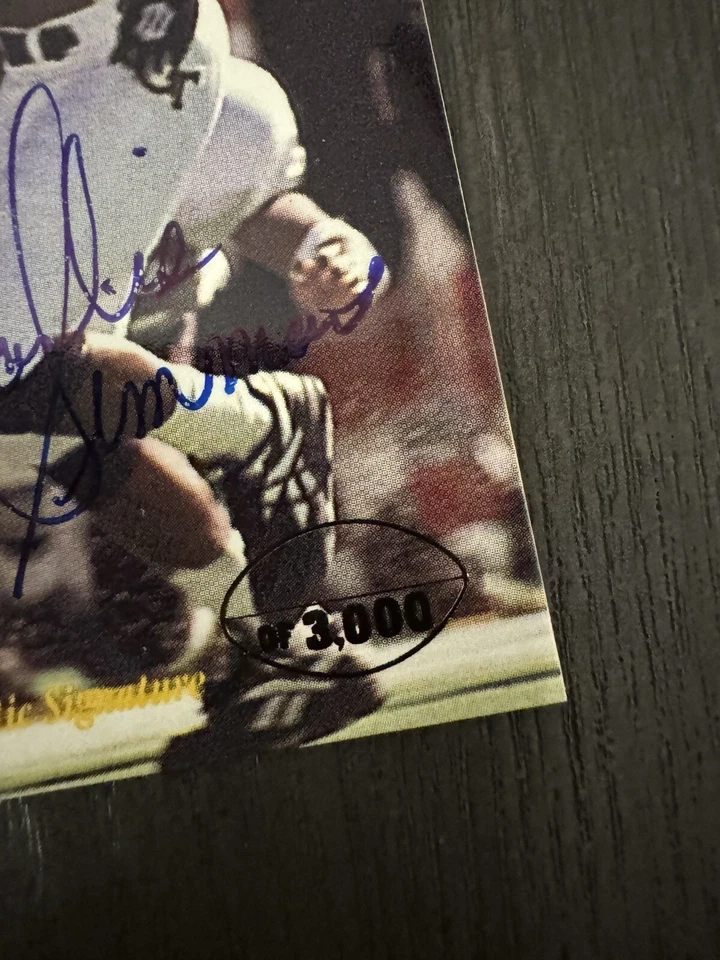 1995 Signature Rookies Prime #38 CHARLIE SIMMONS Signed ROOKIE Auto RC - Image 2 of 4