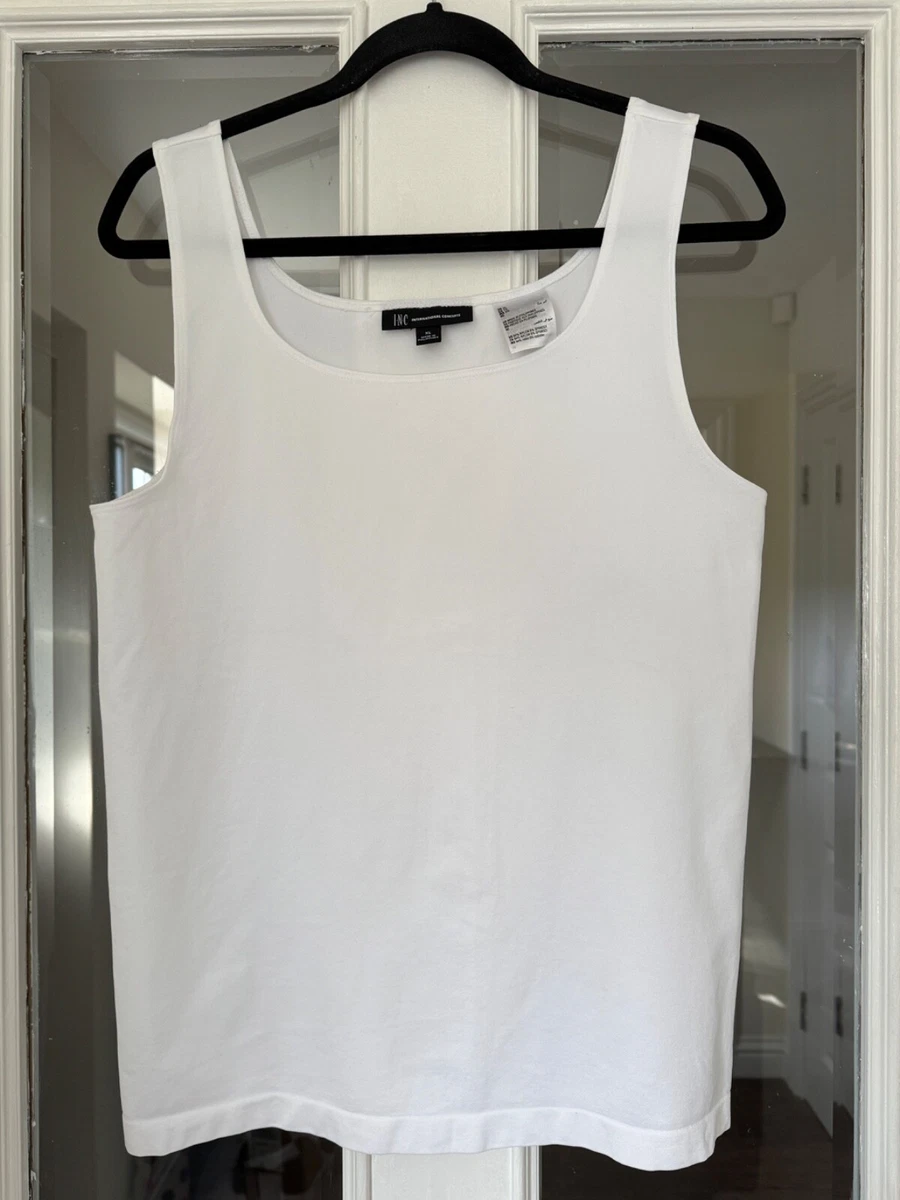 Plus Size Sleeveless Pintuck Blouse - Optic White - Size 1x