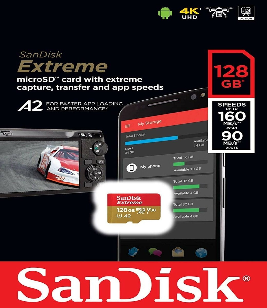 128GB U3 Micro SD Card Memory For Canon PowerShot V10 128GB U3 Micro SD Card Memory For Canon PowerShot V10
