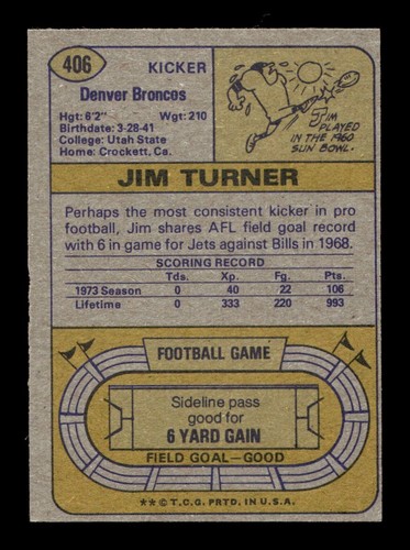 1974 Topps Football 301-528 EX/EX-MT Pick From List All PICTURED ss1 - Picture 135 of 279