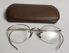 Antique American Optical FUL-VUE 12k GF half rim Wire eyeglasses frame 46/15/117
