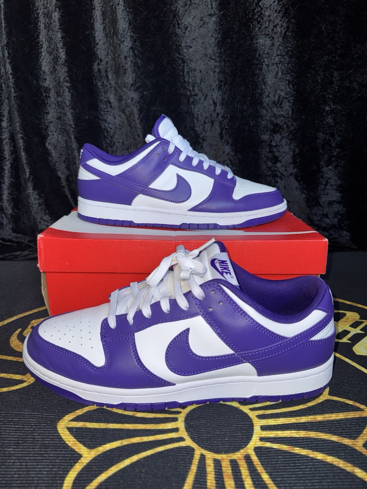 Size 11 Nike Dunk Low Championship court purple/ 9.5/10 condition/ replacement📦