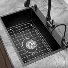 Sink Bottom Grid 16*12-1/2*1" Centered Drain Sink Protector,1-1/2" Corner Radius