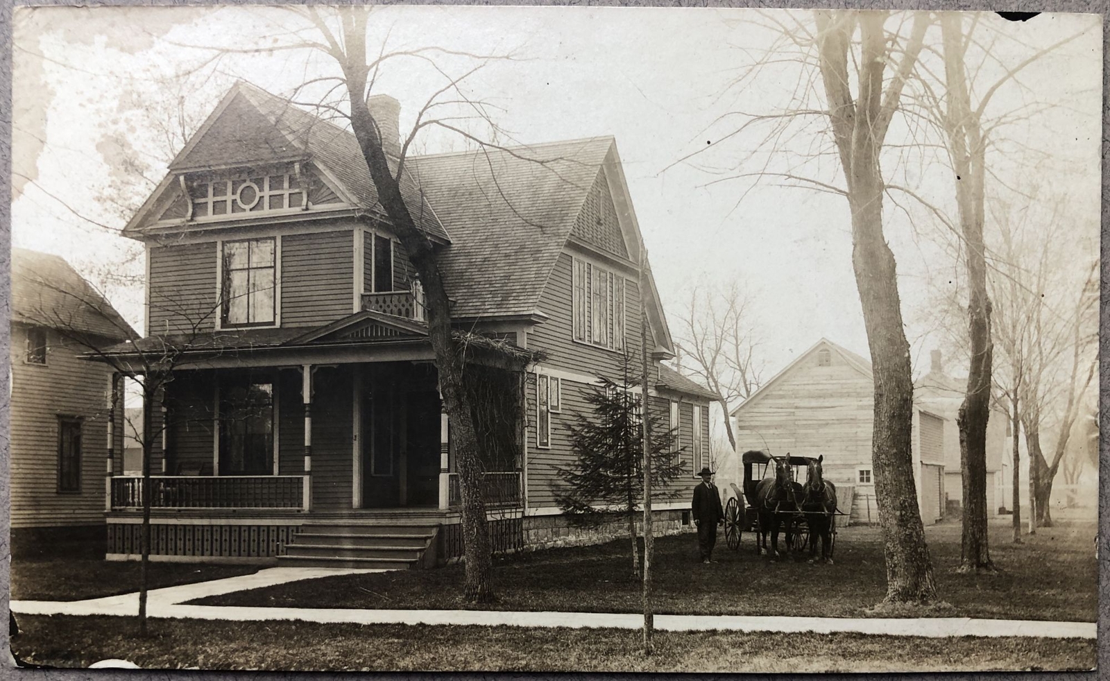 1910 Real Photo Postcard Reed family home Amboy Minnesota eBay