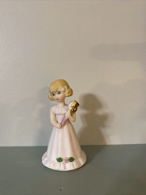 ENESCO Growing Up Birthday Girls Age 5 Hallmark Porcelain Girl Figurine 3.75 