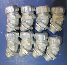 T&B 1/2" Flexible Liquidtight Metal Conduit 45° Elbow Connector 5242 Lot of (8)