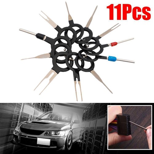 11pcs Automotive Wire Terminal Removal Tool Car Wiring USH Connector Kit N1Z2 - Picture 2 of 13