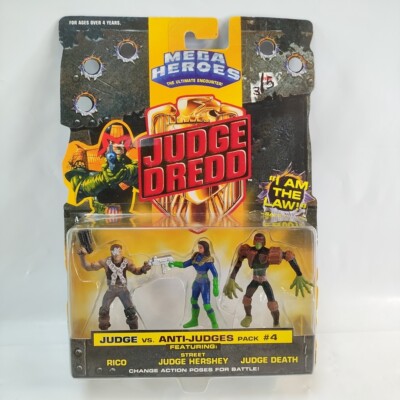 VTG NOS Mattel Judge Dredd Mega Heroes Judge VS Anti Judges #4 New MOC 1995 Gift