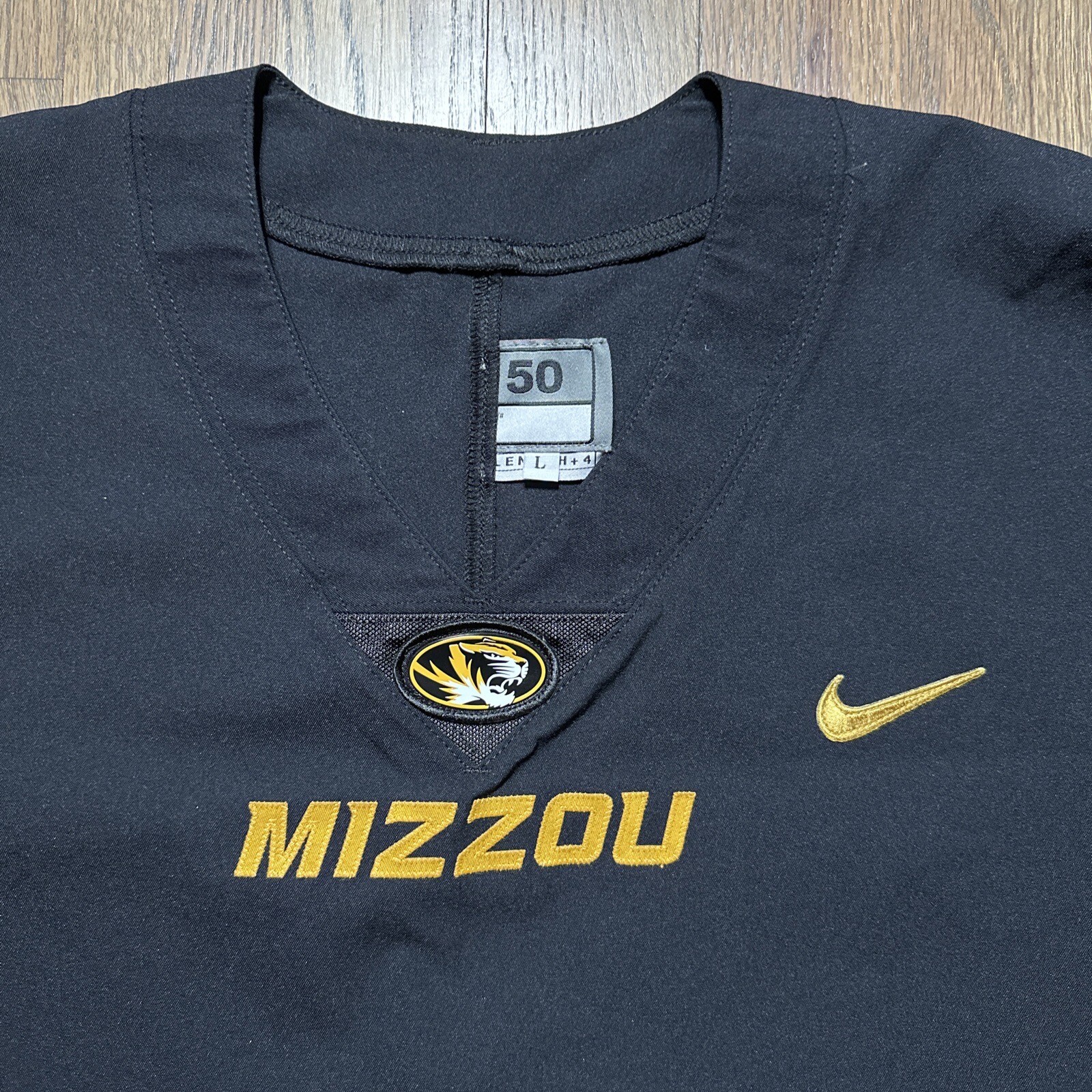 MINT NIKE MIZZOU Jersey Gold & BLACK SZ 50 +4 Missouri Tigers Football