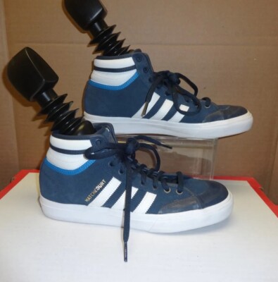 Adidas Matchcourt Mid High Top RX2 Suede Navy Bluebird Shoes  display picture 1